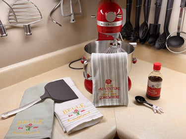 Embroidered Kitchen Towel Set (Pre-Order)